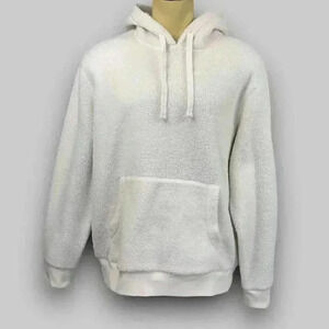 NEW! GEORGE medium fleece‎ men's hoodie white